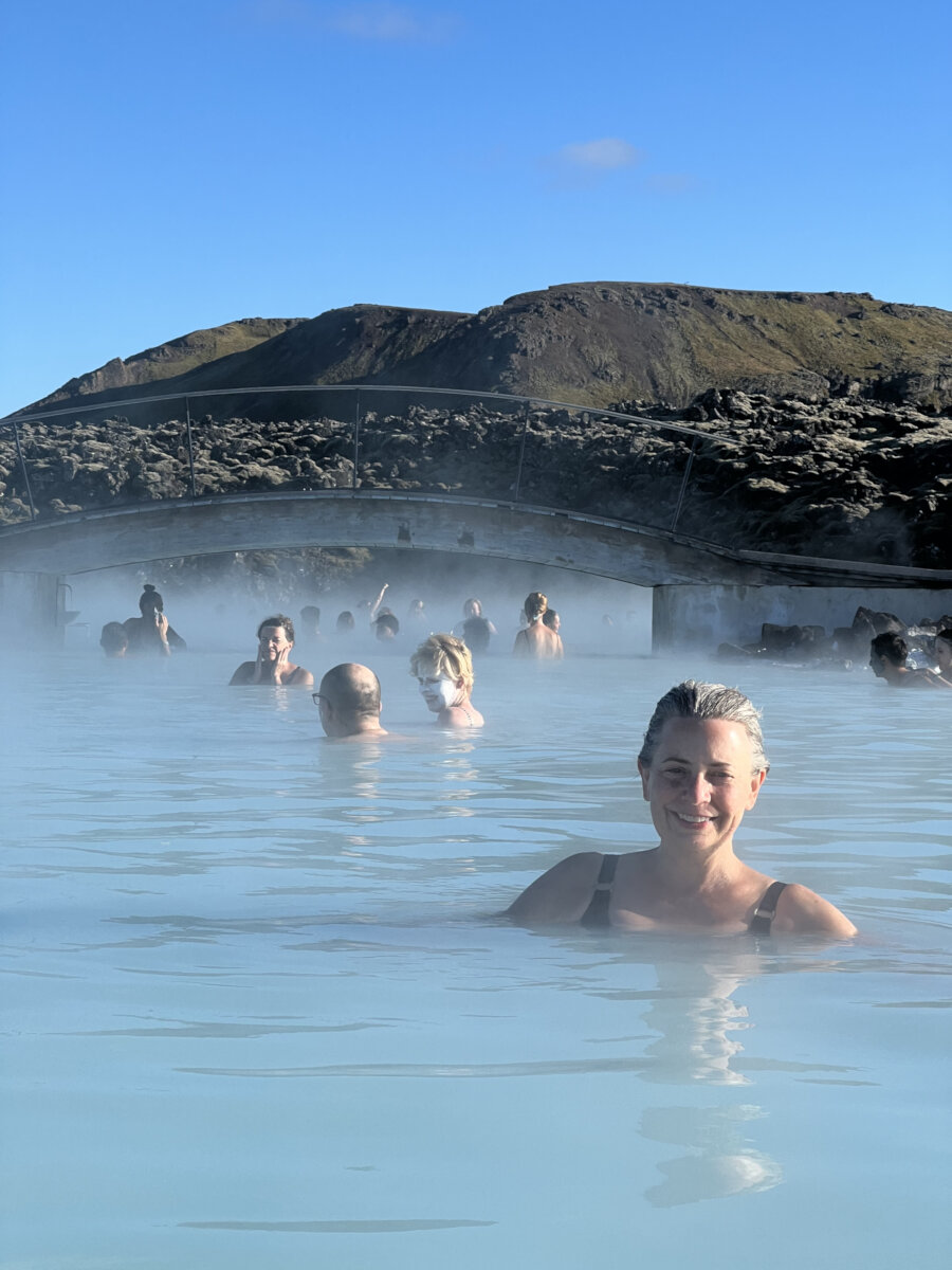 blue lagoon bathers with facial treatments